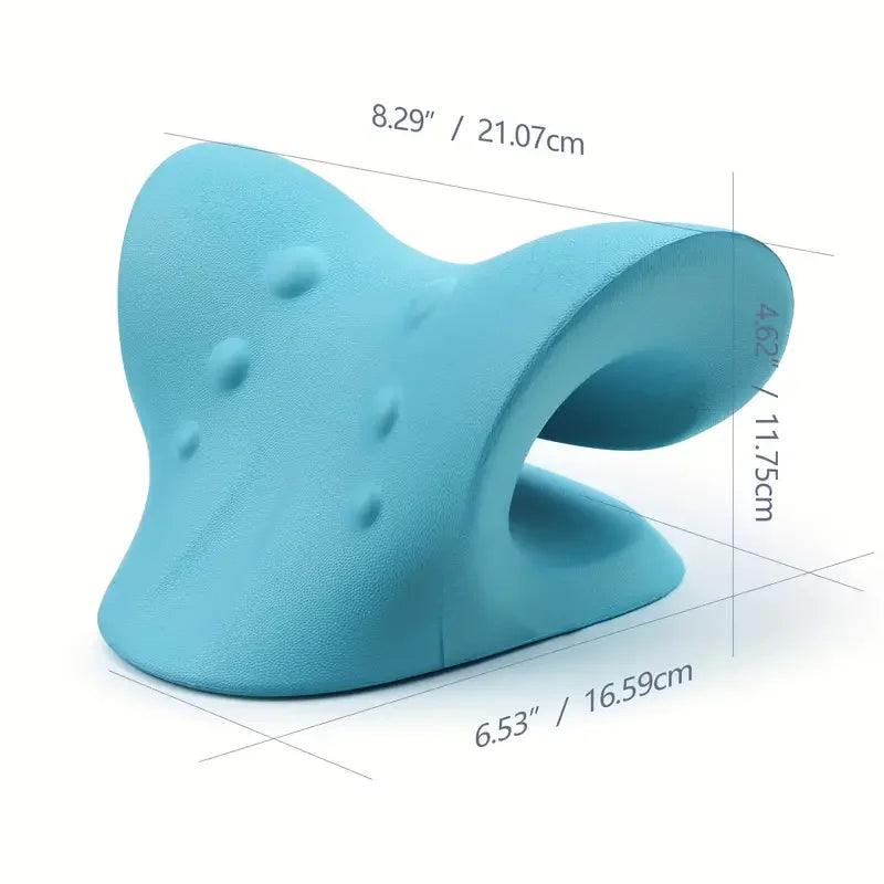 Neck Shoulder Stretcher Relaxer Cervical Spine Stretch Muscle Relaxation Traction Device Massage Pillow Correction Chiropractic Beauty World Shop