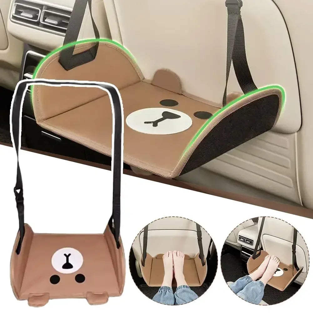 Portable Car Rear Seat Foot Hammock – Adjustable Hanging Footrest for Travel, Office & Car Interior Comfort Beauty World Shop