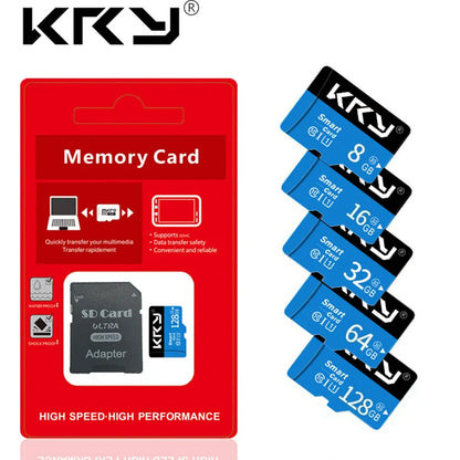 Micro Memory SD Card 128GB 32GB 64GB SD Card SD/TF Flash Card 32 64 128GB Class 10 Memory Card For Phone Beauty World Shop