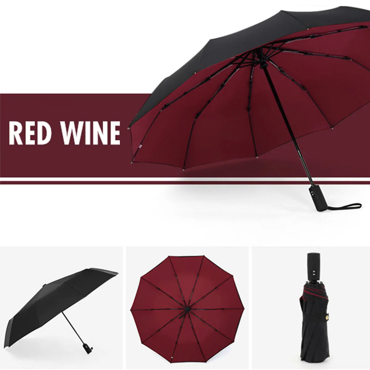 Windproof Double Layer Fully Automatic Resistant Umbrella Beauty World Shop