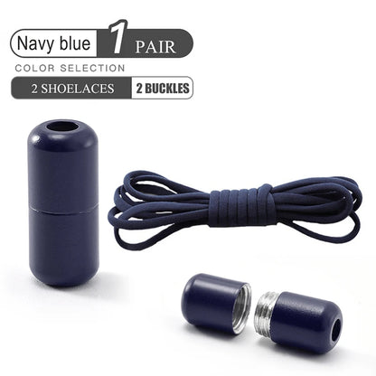 Elastic No Tie Shoelaces Semicircle Shoe Laces For Kids and Adult Sneakers Shoelace Quick Lazy Metal Lock Laces Shoe Strings Beauty World Shop