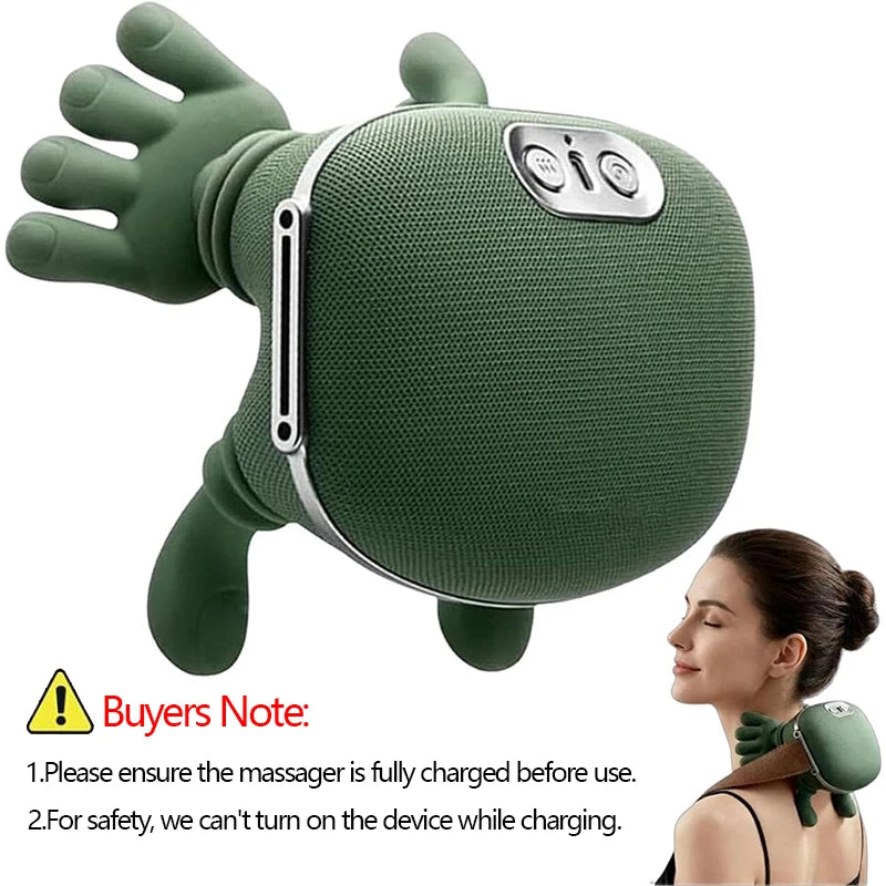 2026 Bionic Neck Shoulder Massager N7 Kneading Massager Shawl 3-Level Modes Neck Cervical Waist Leg Body Muscles Massage Pillow Beauty World Shop