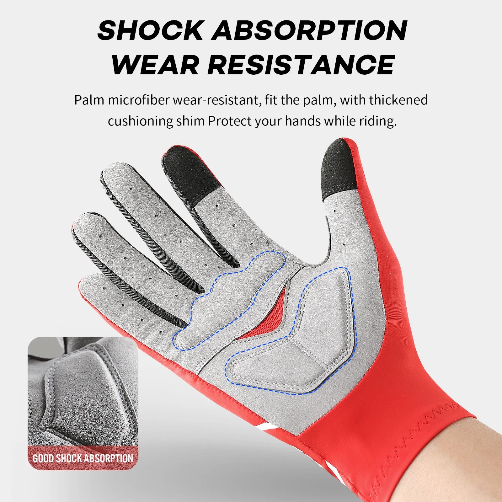 1 Pair Breaking Wind Cycling Gloves Anti-slip Bicycle Mittens Racing Road Bike Glove MTB Biciclet Guantes Ciclismo Beauty World Shop