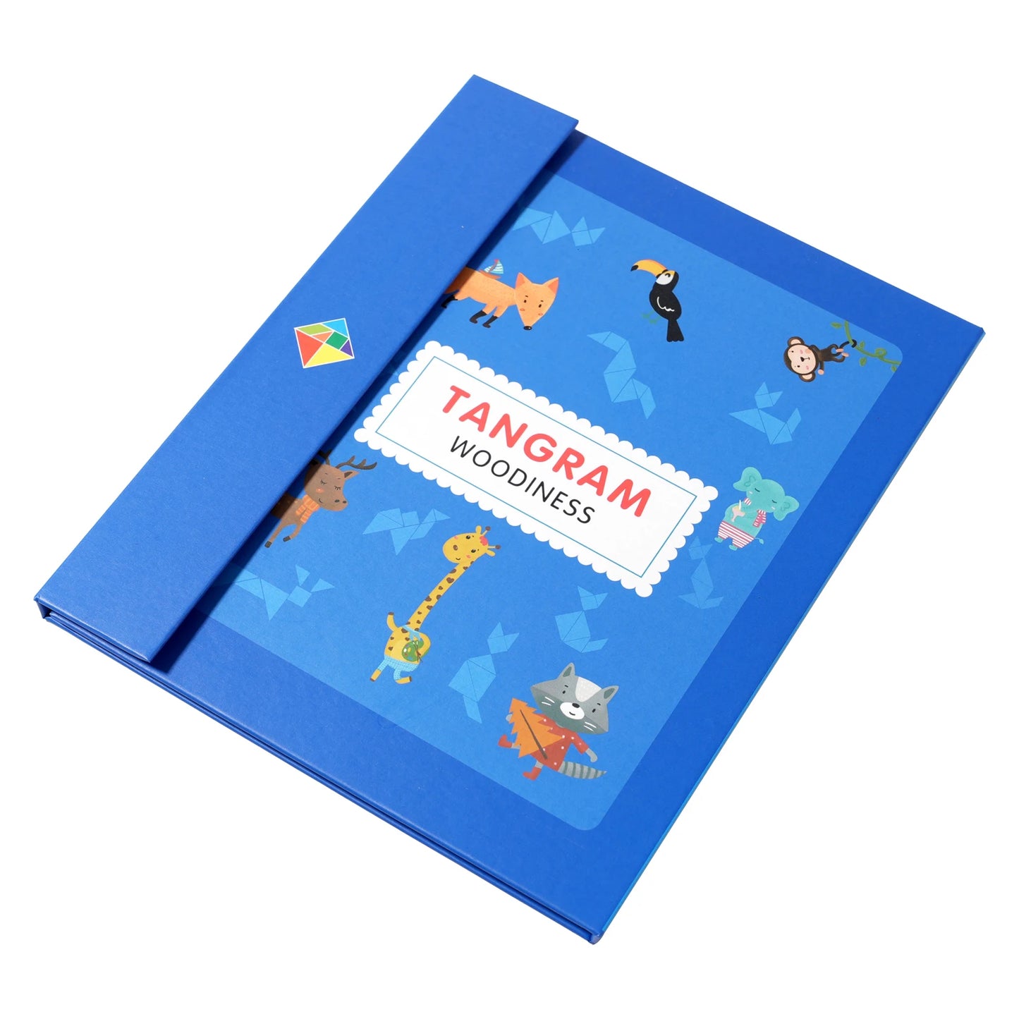 Magnetic Wooden Tangram Block Puzzle Game for Kids - Montessori Educational Intelligence Jigsaw Children's Gift Beauty Fashion