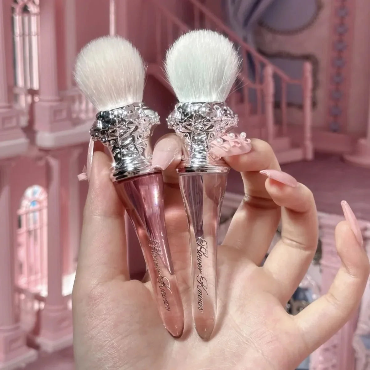 Flower Knows Swan Ballet Blush Wool Brush Mineral Powder Bronzer Contour Makeup Brushes By Flower Knows Beauty World Shop