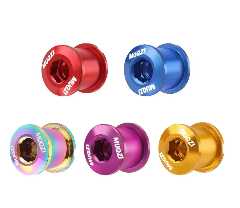 MUQZI 4/5PCS Chainring Bolts Single Double Chainring Screws Mountain Road MTB Bike Crank Bolts 6.5/8.5mm Beauty World Shop