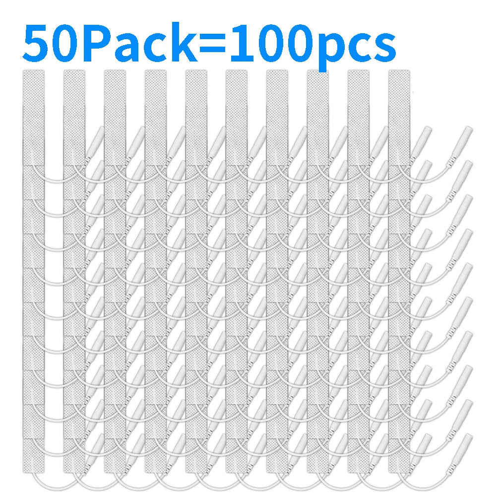 Tens Electrode Pads Reusable Electrodes Pads Replacement  EMS Muscle Stimulator Body Massager TENS Device  Accessories 7x1.5cm Beauty World Shop