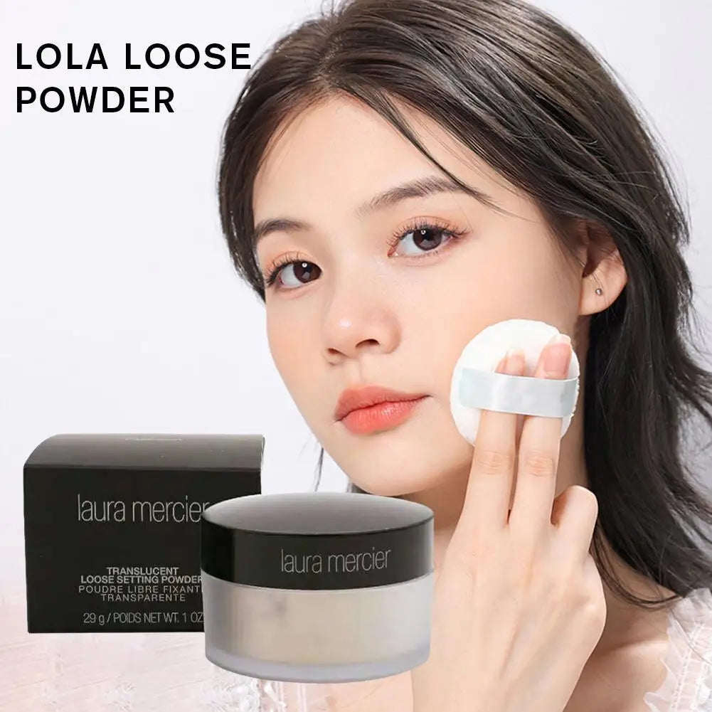 NEW Version Hydrating Flawless Setting Powder,Natural Nude Finish Oil Control Strong Concealer for All Skin Types Powdery Makeup