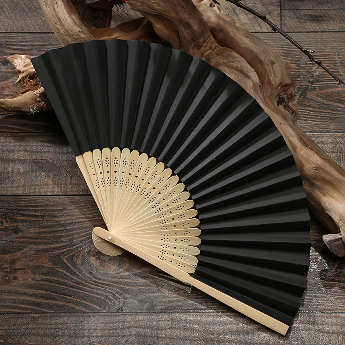 1pc-Multi-colored hand folding fan, bamboo folding fan, hand folding fan for church wedding gifts, party discount Beauty World Shop