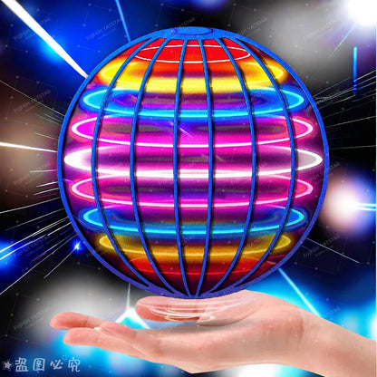 Flying Ball Children's Hand Controlled Color LED Cosmic Globe 360 ° Rotating Suspension Ball Suitable for Indoor and Outdoor Toy Beauty World Shop