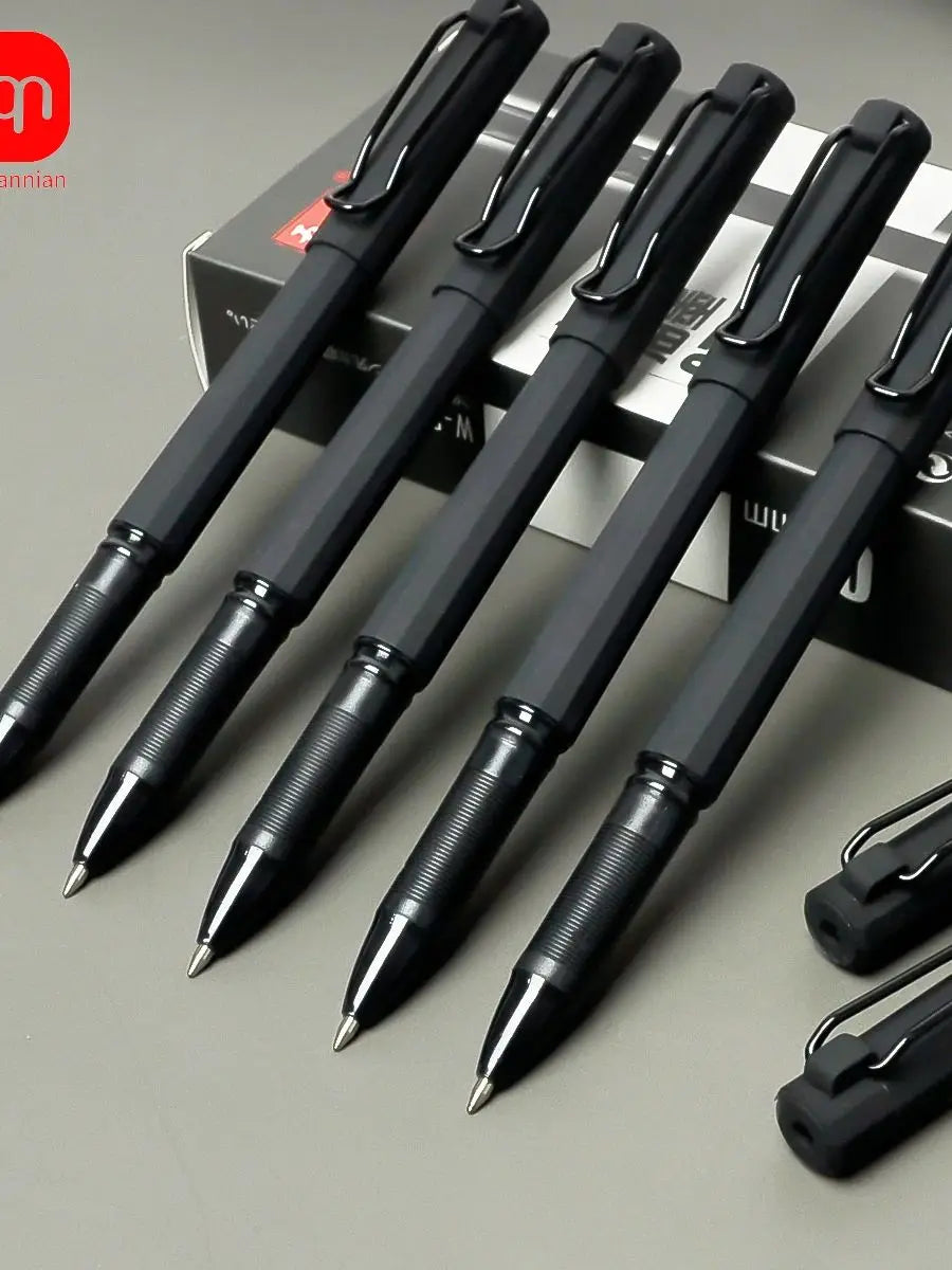WQN-2/5/10PCS Simple Black Gel Pens, Smooth Writing, Comfortable to Hold, Signature Pens for School and Office Supplies Beauty World Shop