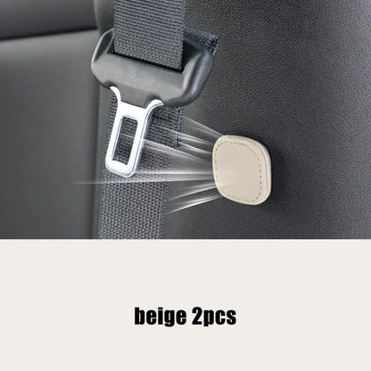 2Pcs Magnetic Car Seat Belt Holder Fixing Clip Pu Leather Seatbelt Limiter Stopper For Safety Belt Clip Prevent Falling Beauty World Shop