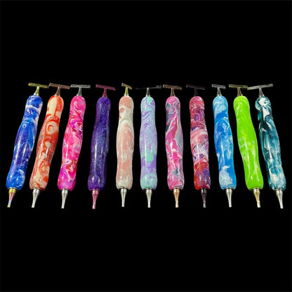 Colorful Diamond Drawing Thread Point Pen Embroidery Threaded Dot Drill Tool Multifunctional Metal Screw Thread Head Accessories Beauty World Shop