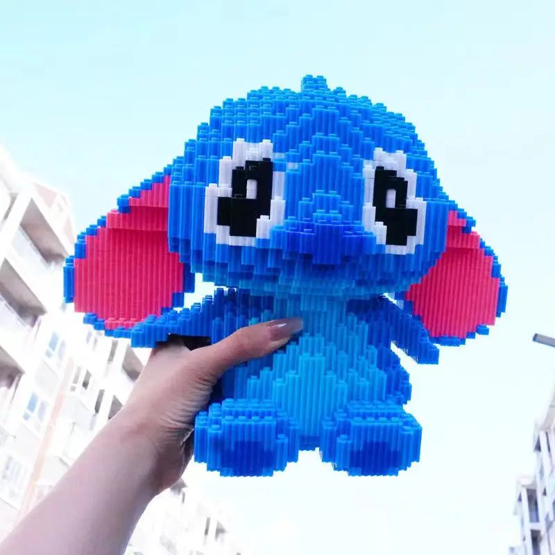 Herocross Disney Building Block Stitch Giant Stitzer Assembly Toy Children's Birthday Gift Puzzle Desktop Decoration Beauty World Shop