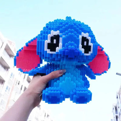 Herocross Disney Building Block Stitch Giant Stitzer Assembly Toy Children's Birthday Gift Puzzle Desktop Decoration Beauty World Shop