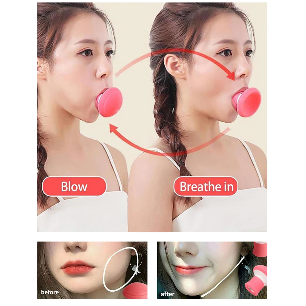 Silicone Thin Face Breathing Tool Jawline Jaw Muscle Exerciser Face Firming Masseter Muscle Trainer V-shaped Thin Face Tools Beauty World Shop