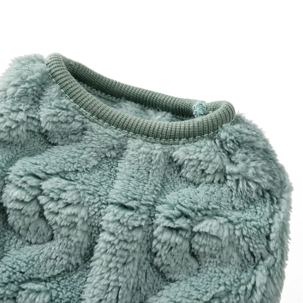 Fleece Warm Dog Cloth Sleeveless Soft Cozy Plush Vest Puppy Winter Overall for Small Medium Pet Sweatshirt  for Dog and Cat Beauty World Shop