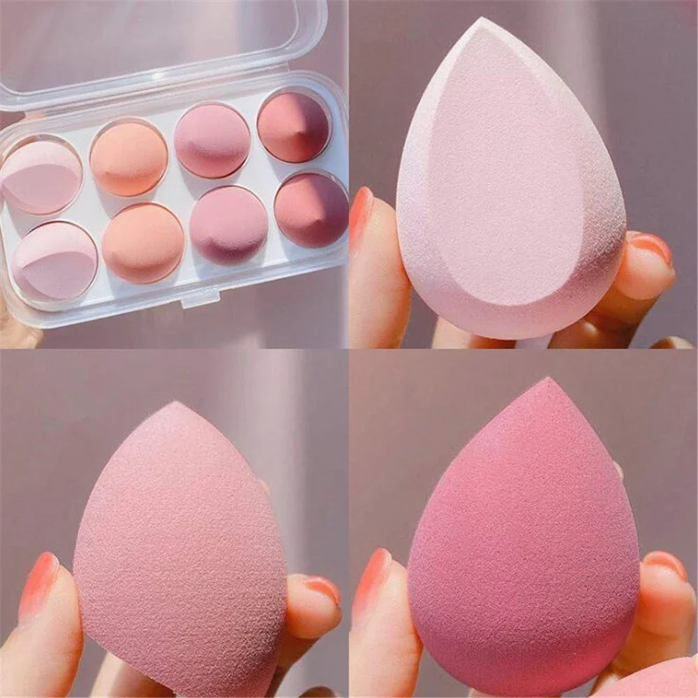 4/8pcs Makeup Sponge Blender Beauty Egg Cosmetic Puff Soft Foundation Sponges Powder Puff Women Make Up Accessories Beauty Tools Beauty World Shop