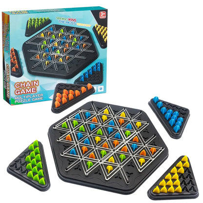STEM Puzzle Toys for 3 Year Old Kids & Up, Triggle Game - Family Strategy Board Game (2 Players) Beauty World Shop
