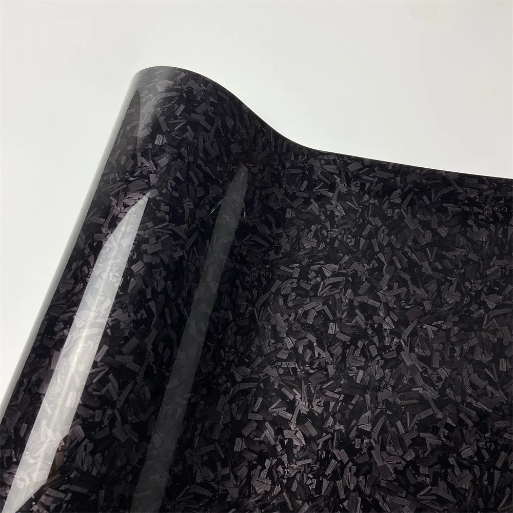 Premium Black Forged Carbon Fiber Vinyl Car Body Wrap Film For Vehicle Motorcycle Hex Cosmic Diamond Carbon Vinyl Protector Film Beauty World Shop