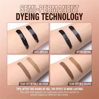 Lasting 3 Days Tattoo Easy Peel Off Eyebrow Gel Cream Types Long-Lasting Smudge-Proof Sweat Resistant  Waterproof Cosmetics Beauty World Shop