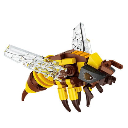 City Farm Vegetable Garden Cute Animals Insect Dragonfly Spider Mantis Centipede Grasshopper Honeybee Building Block Bricks Toy Beauty World Shop
