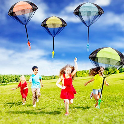 1pcs Hand Throwing Parachute Outdoor Funny Toys Game Play Toys for Fly Parachute Sport with Mini Soldier Toys Beauty World Shop