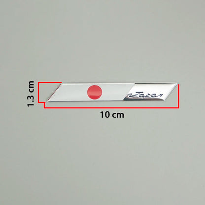 1pcs Metal Car Stickers Multi-style Japan National Flag Motorbike Universally self-adhesive Decoration Styling Emblem Beauty World Shop