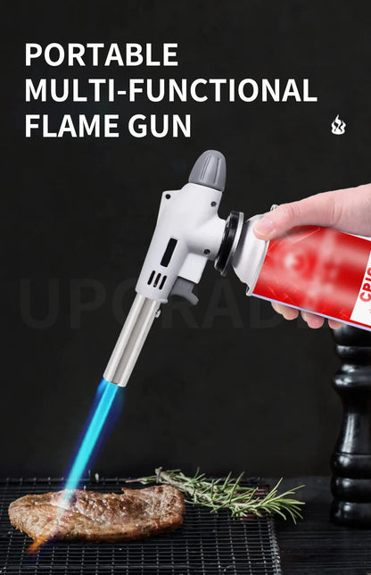 Torch Cooking AutoIgnition Butane Gas Welding-Burner Welding Gas Burner Flame Gas Torch Flame Gun Blow for BBQ Camping Cooking Beauty World Shop