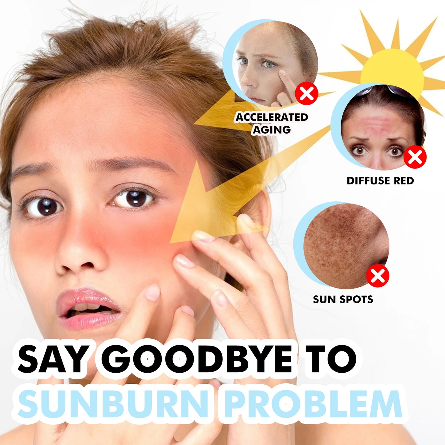 Sunscreen Stick SPF46 – Hyaluronic Acid Moisturizing Nourishing UV Repair for Outdoor Beauty World Shop