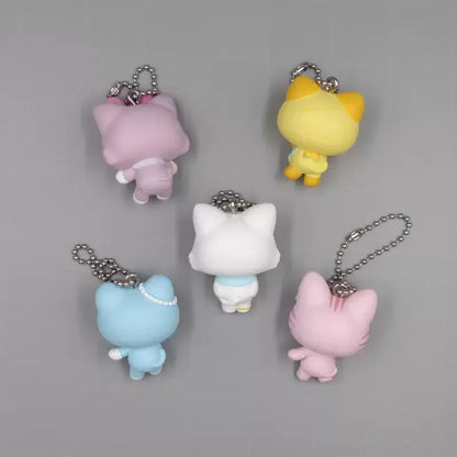 Cinnamorolles Dessertes Series Cat DIY Materials Figures Peripheral Products Model Pendant Key Chain Beauty World Shop
