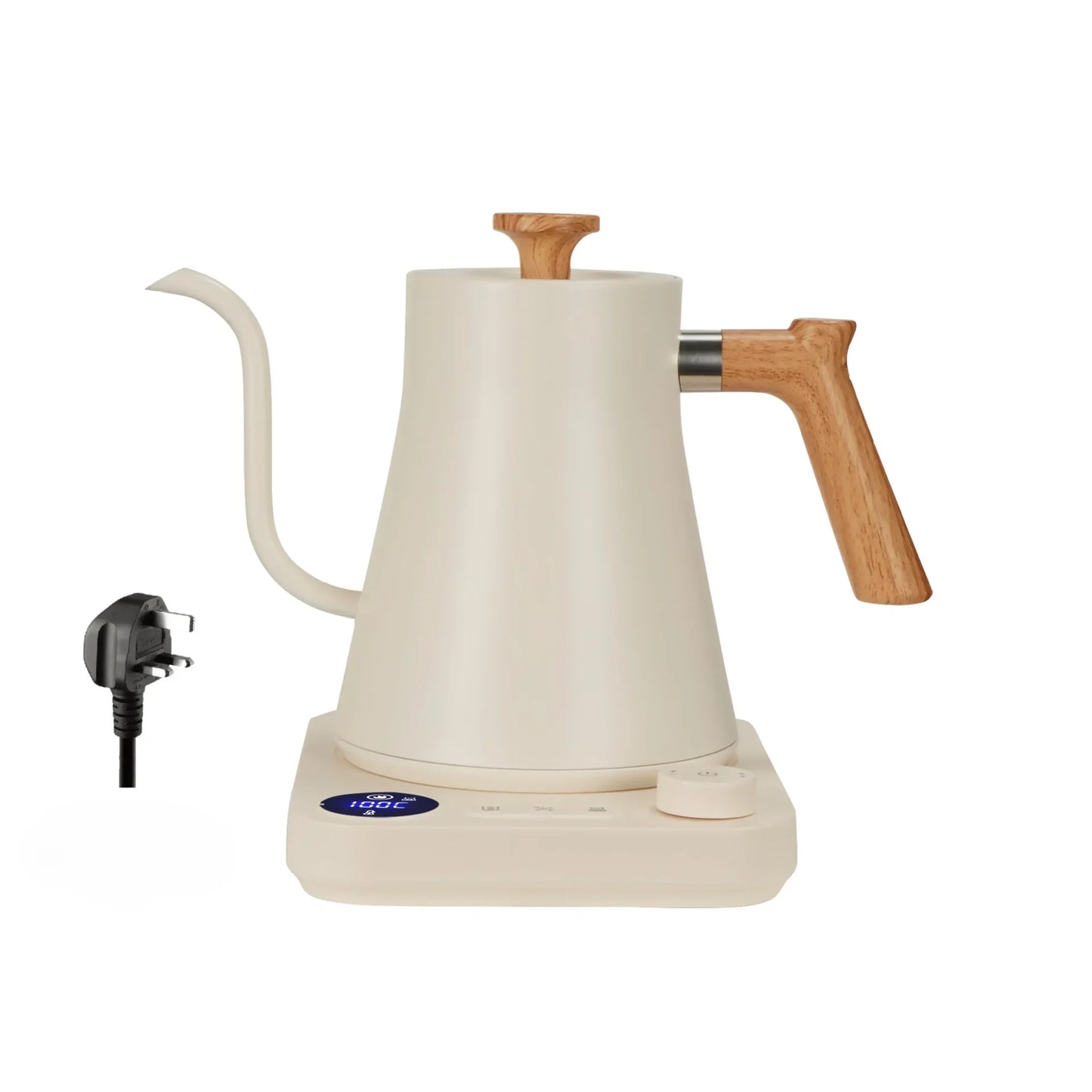 Electric Gooseneck Kettle 900ML Hand Brew Coffee Pot Smart Teapot Temperature Control Pot Rapid Heating Kettle 110v/220v Beauty World Shop