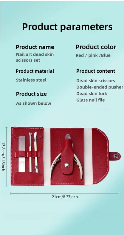 ‌Cuticle Scissors Stainless Steel Sharp Blade Durable Rust Free Nail Care Tool‌ Beauty Fashion