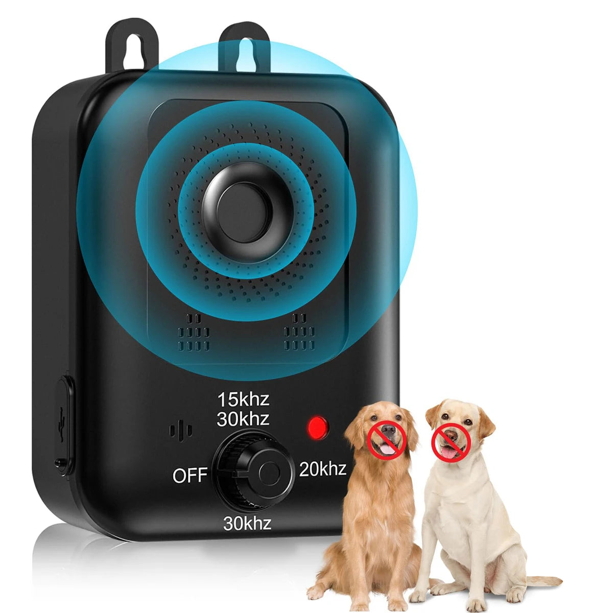 Automatic anti-barking device for dog barking control, rechargeable ultrasonic dog barking deterrent device, outdoor and indoor Beauty World Shop