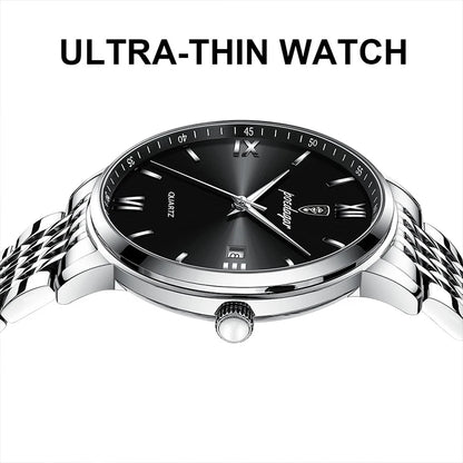 POEDAGAR Luxury Sports Men's Wristwatch Stainless Steel Waterproof Date Man Watch High Quality Casual Fashion Quartz Men Watches Beauty World Shop