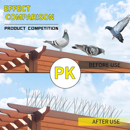 Bird Spikes Repellent Supplies Against Pigeons Crows Repeller Outdoor Defense Scare Birds Garden Scarecaper Outside Anti Gadgets Beauty World Shop