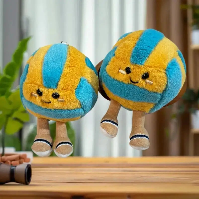 Soft Plush Cartoon Volleyball Toy, Fun Sports-Themed Keychain and Bag Decor Beauty World Shop