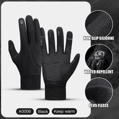 3M Ski Gloves Black Waterproof Winter Warm Cycling Outdoor Sports Running Riding Motorcycle Touch Screen Snowboard Gloves Men Beauty World Shop