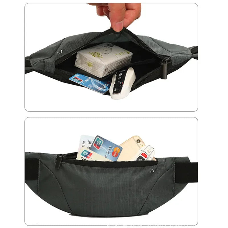 1PC Fanny Packs Women Men Running Bag Waist Pack Hip Bum Belt Sports Lightweight Waterproof Breathable Phone Pouch Beauty Trend Shop