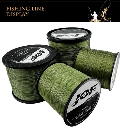 JOF 4 Strands Braided Fishing Line Multifilament 300M 500M 1000M Carp Fishing Japanese Braided Wire Fishing Accessories Pe Line Beauty World Shop