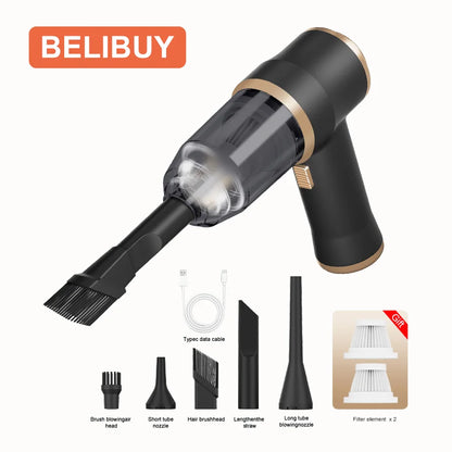 Wireless Car Vacuum Cleaner for Cleaning Bedroom Carpets Portable High Power Function Home Appliance Cleaning Machine Beauty World Shop