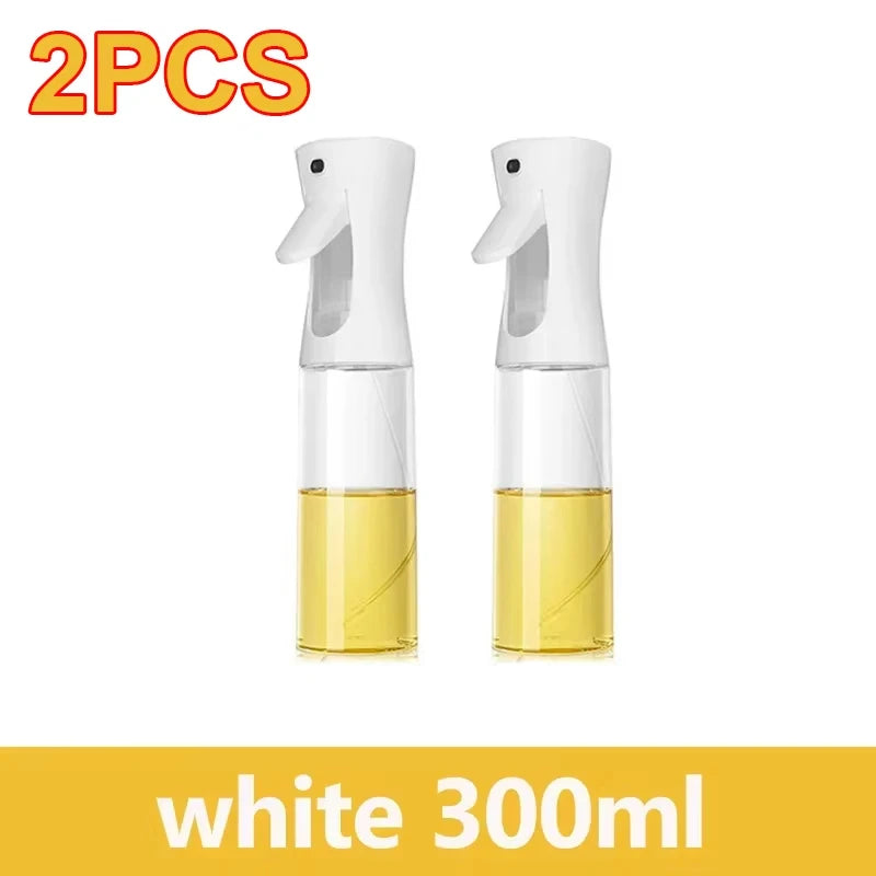 200/300/500ml Oil Spray Bottle BBQ Cooking Olive Oil Sprayer Plastic Baking Oil Spray Empty Bottle Vinegar Bottle Or  Oil brush Beauty World Shop