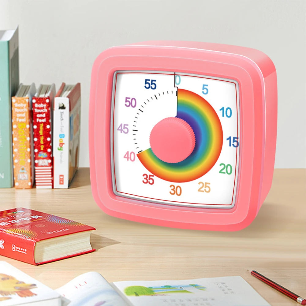 Visual Timer Children's Self-discipline Tool Countdown 60-minute Student Learning Homework Time Pomodoro Stopwatch Management Beauty World Shop