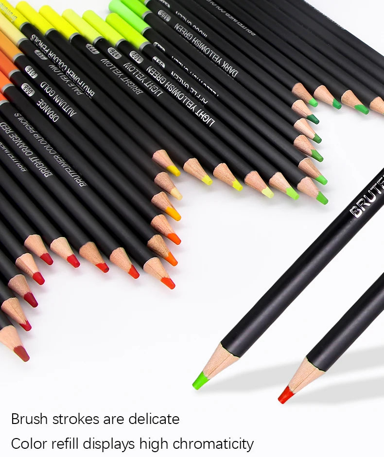 Brutfuner 48/72/120/150/160/180Colors Pencils Professional Oil Wood Soft Watercolor Pencil For School Draw Sketch Art Supplies Beauty World Shop