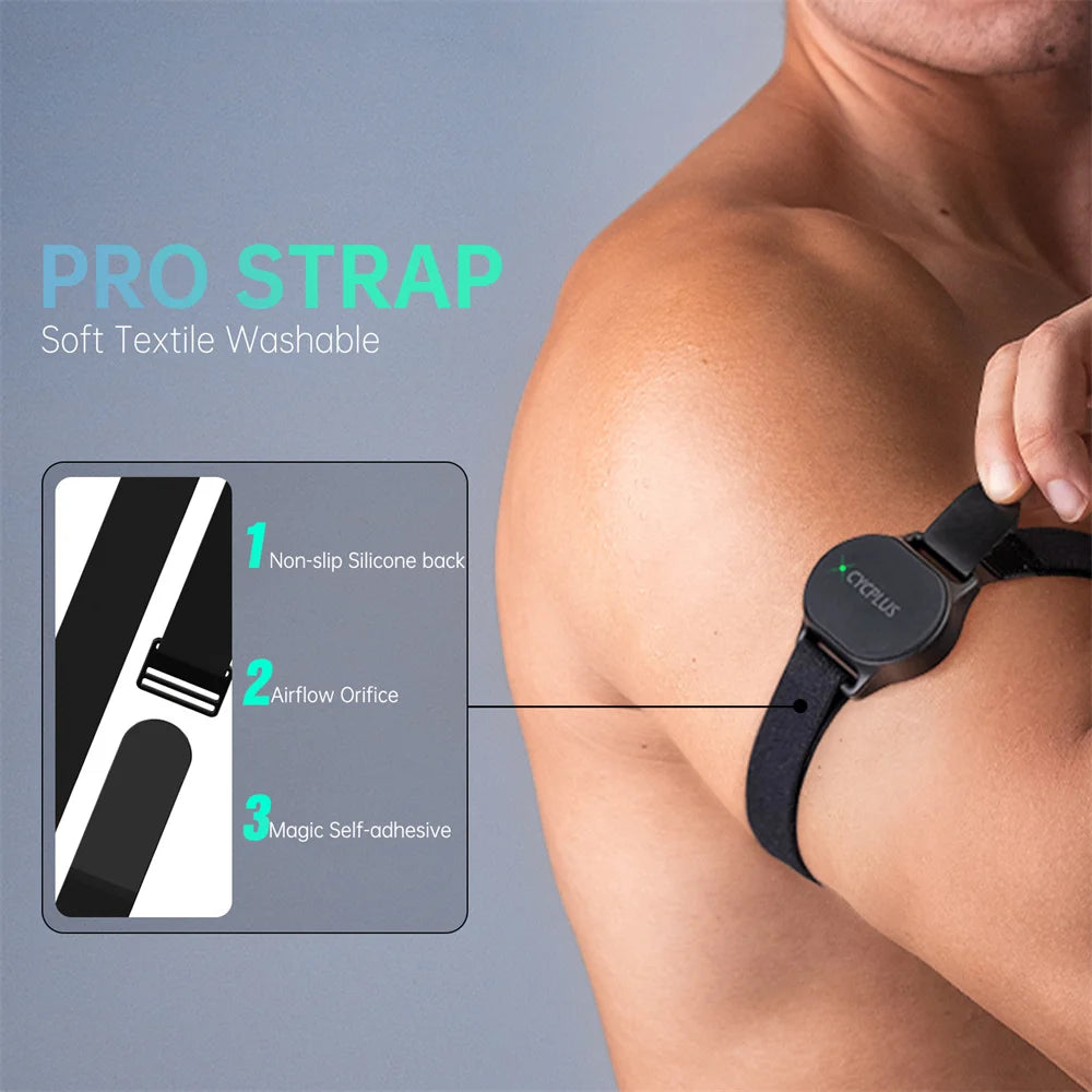 CYCPLUS Heart Rate Sensor Armband Wrist Belt Bluetooth ANT+ Fitness Monitor for Garmin Wahoo GPS Bike Computer Beauty World Shop