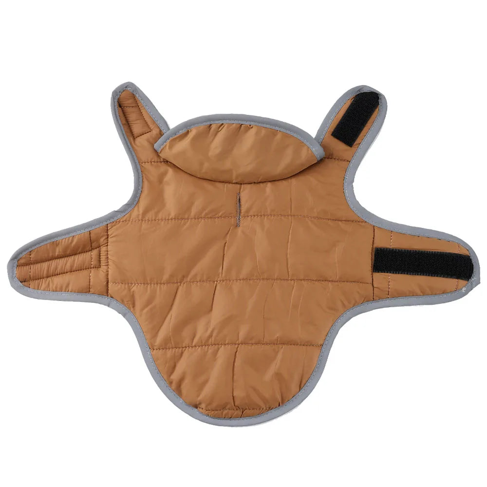 Reversible Dog Coat For Winter Fleece Warm Puppy Jacket With Leash Hole Waterproof Pets Jacket For Small Medium Dogs Chihuahua