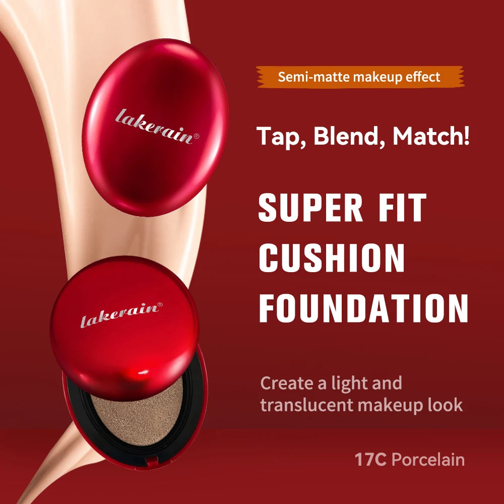 Sunscreen Cushion Foundation Fit Cushion Foundation Full Coverage Waterproof Long-lasting Concealer Long-lasting Makeup Beauty World Shop