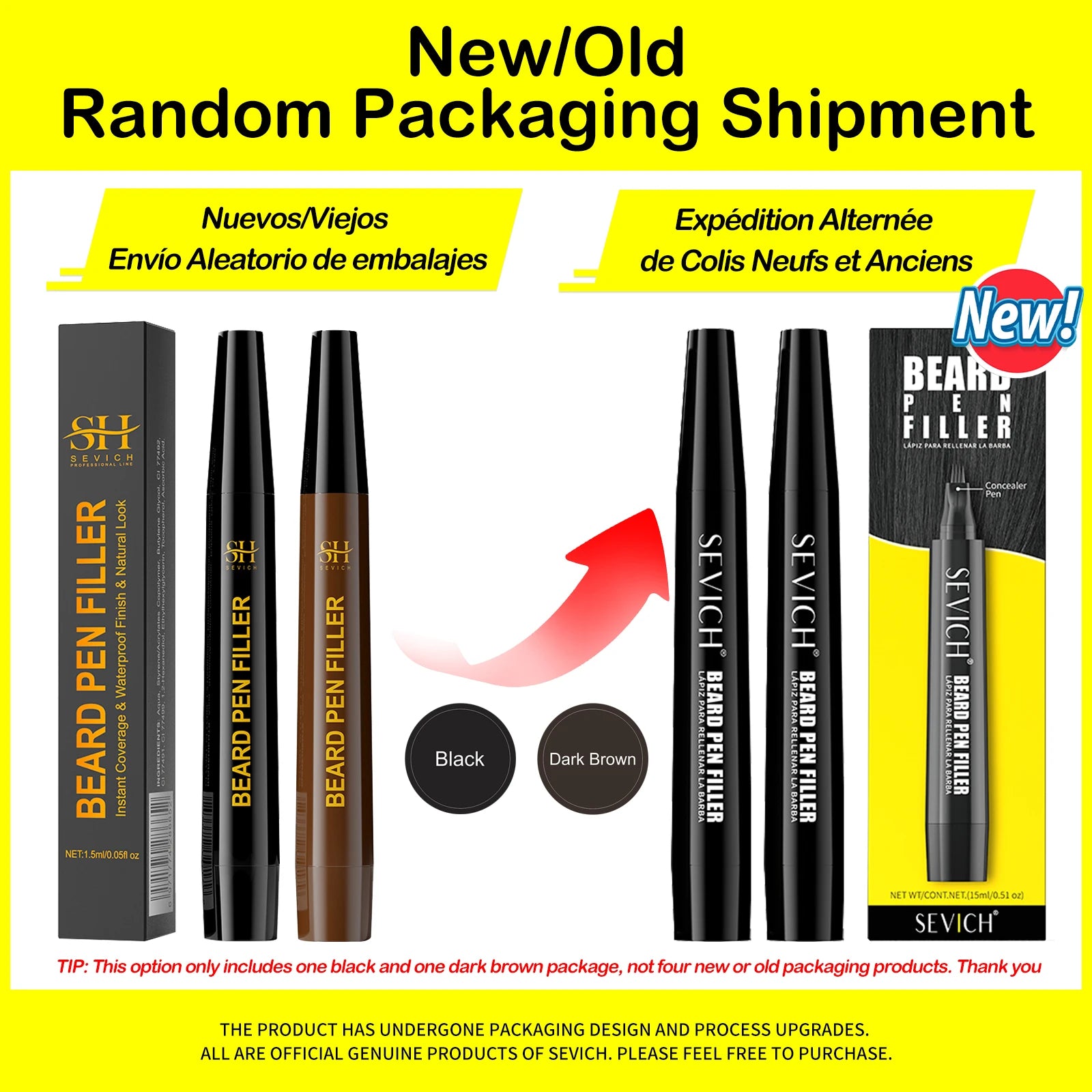 Waterproof Beard Pen Filler Men Moustache Coloring Pen Beard Coloring Filling Enhancer Black Fiber Hair Beard Stuffing Pen Tool Beauty World Shop