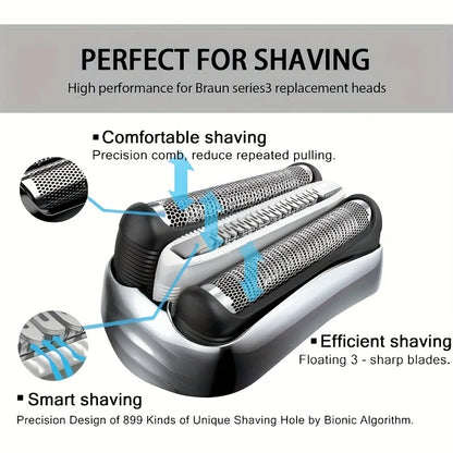 32S Series 3 Replacement Head for Braun S3 Shaver3000s,310s,3040s,3050cc,3010s,3070cc,3080s,3090s,350cc-4,370cc-4,380s-4,3090cc Beauty World Shop