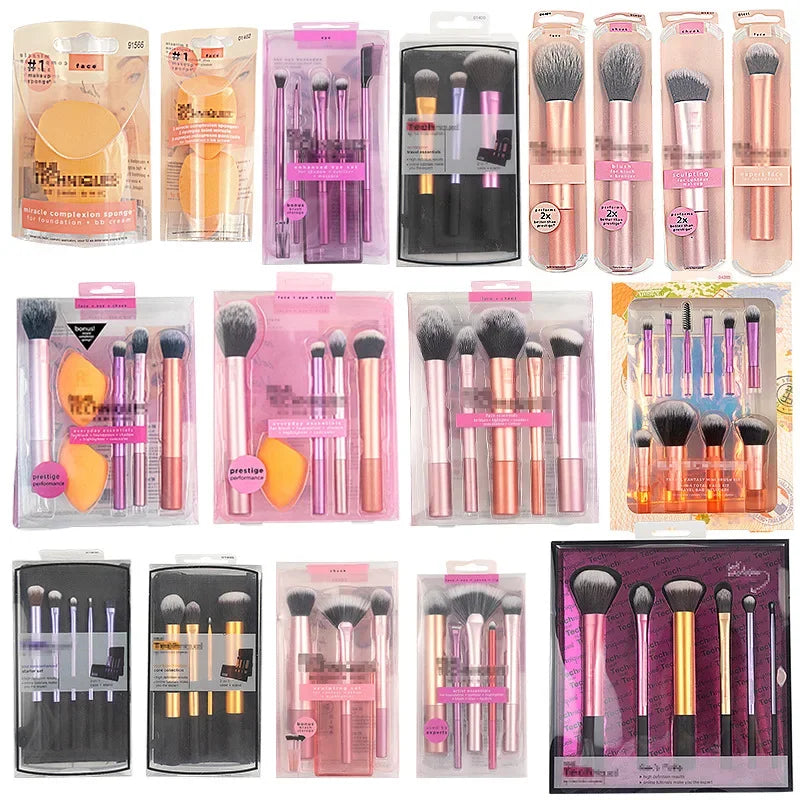 Popular Full Set of Makeup Brush Set Powder Blusher Brush Halo Dye Brush Eye Shadow Brush Beauty Egg Beauty World Shop